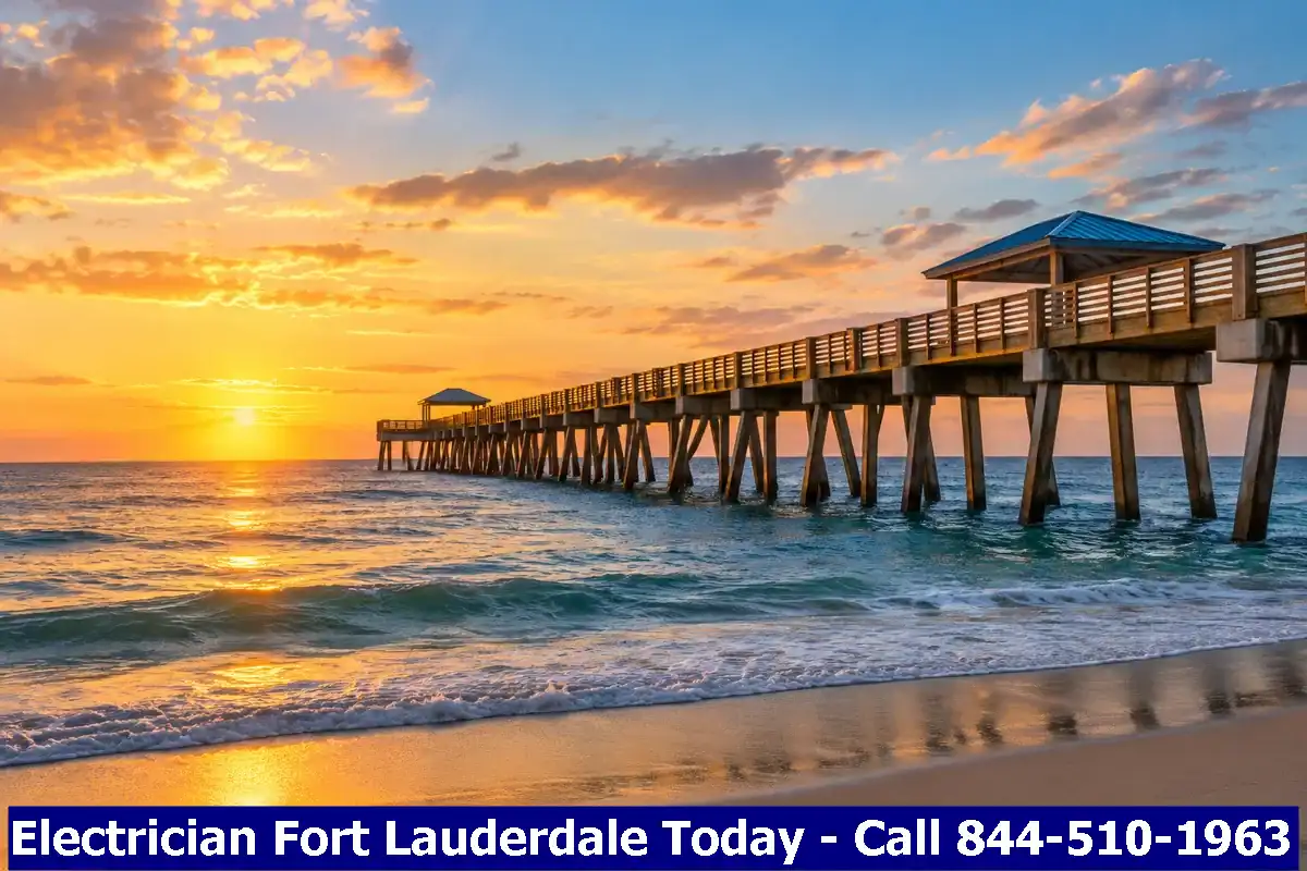 Deerfield Beach International Fishing Pier at sunrise, Deerfield Beach, Florida